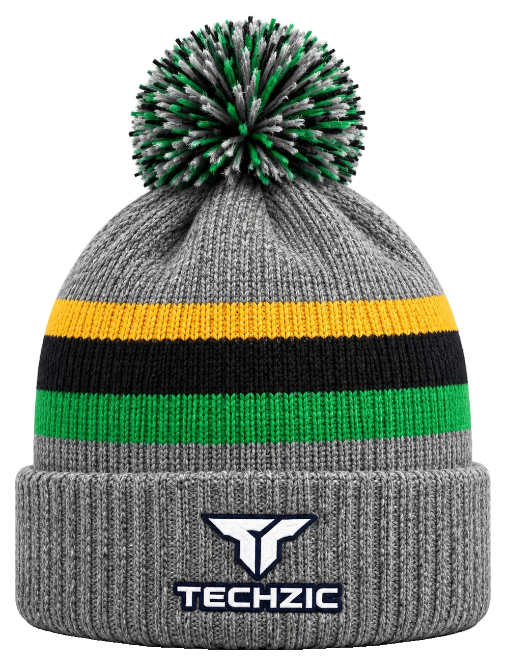 TECHZIC Custom Knit Pom Beanie 2416 - Custom Knit Beanies by TECHZIC