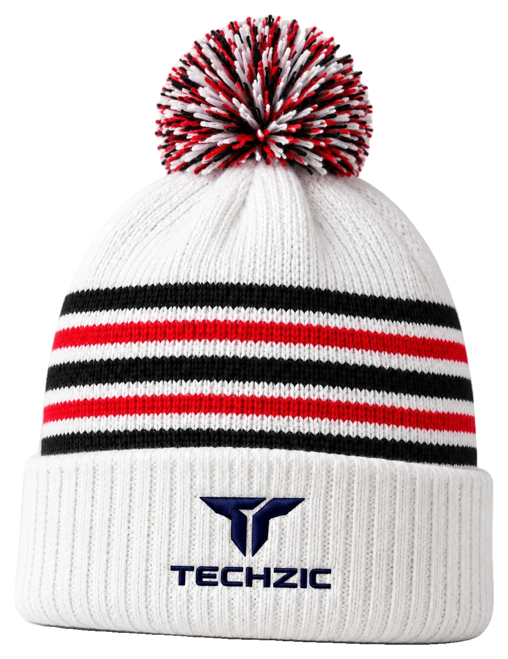 TECHZIC Custom Knit Pom Beanie 2417 - Custom Knit Beanies by TECHZIC