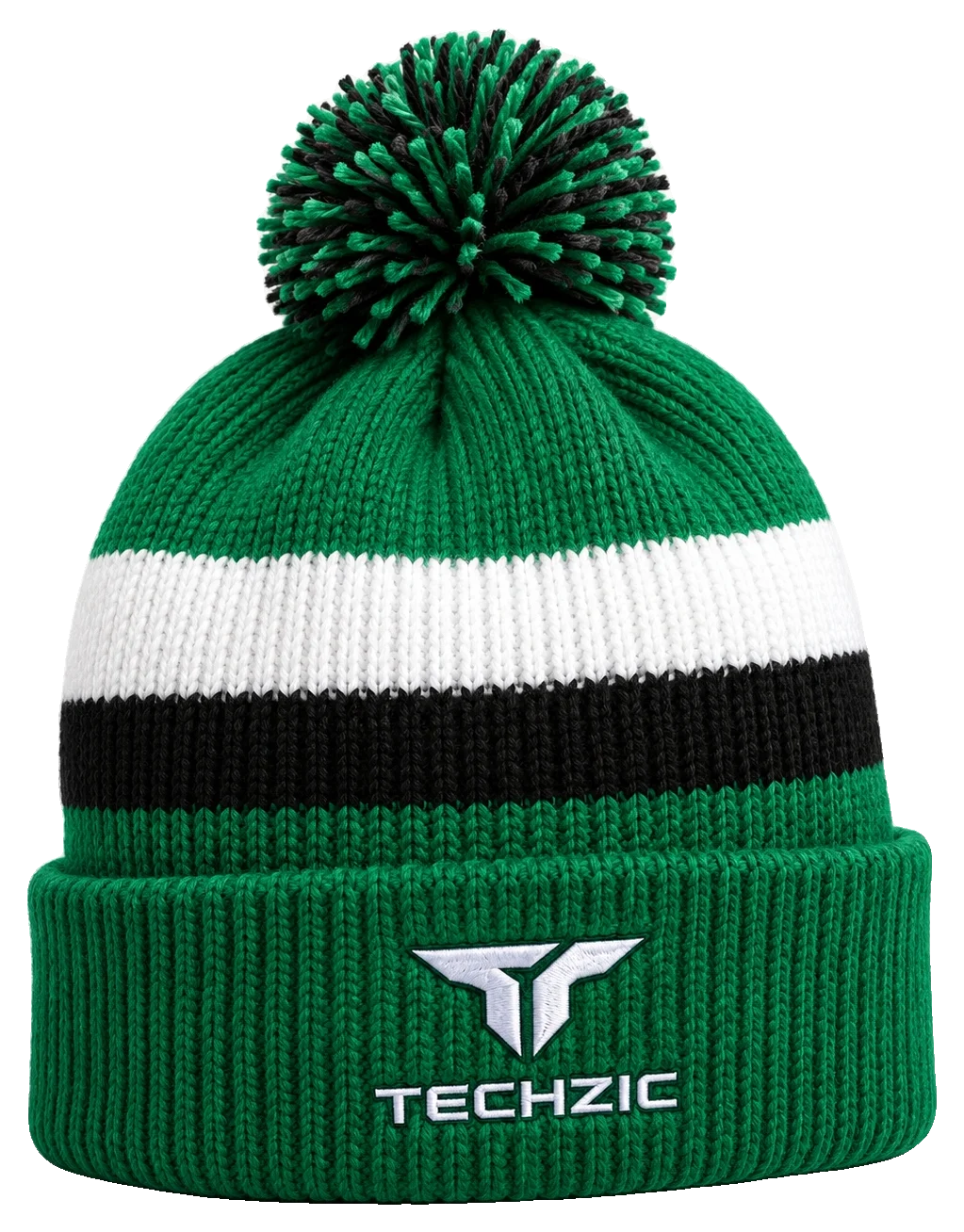 TECHZIC Custom Knit Pom Beanie 2419 - Custom Knit Beanies by TECHZIC