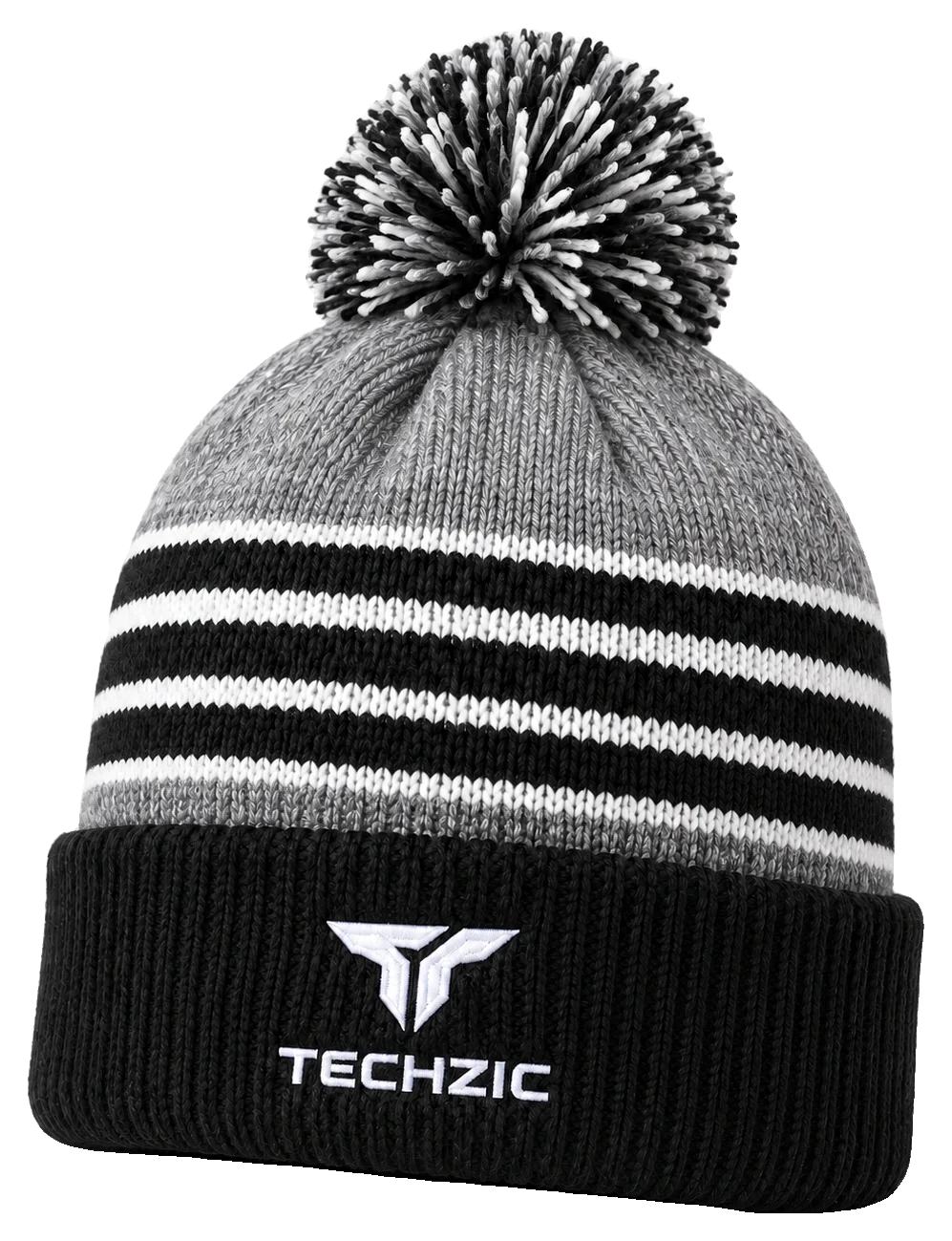 TECHZIC Custom Knit Pom Beanie 2420 - Custom Knit Beanies by TECHZIC