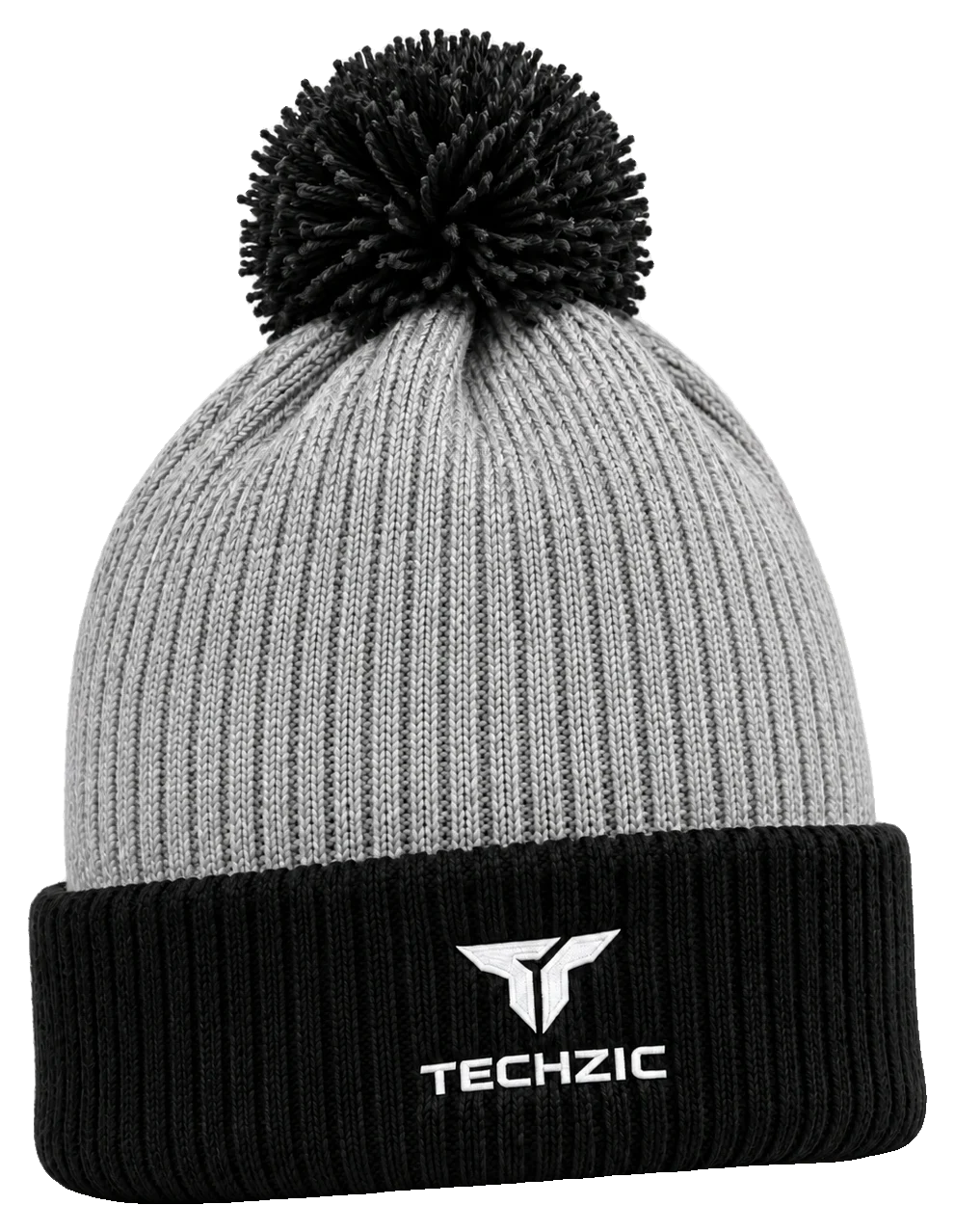 TECHZIC Custom Knit Pom Beanie 2427 - Custom Knit Beanies by TECHZIC