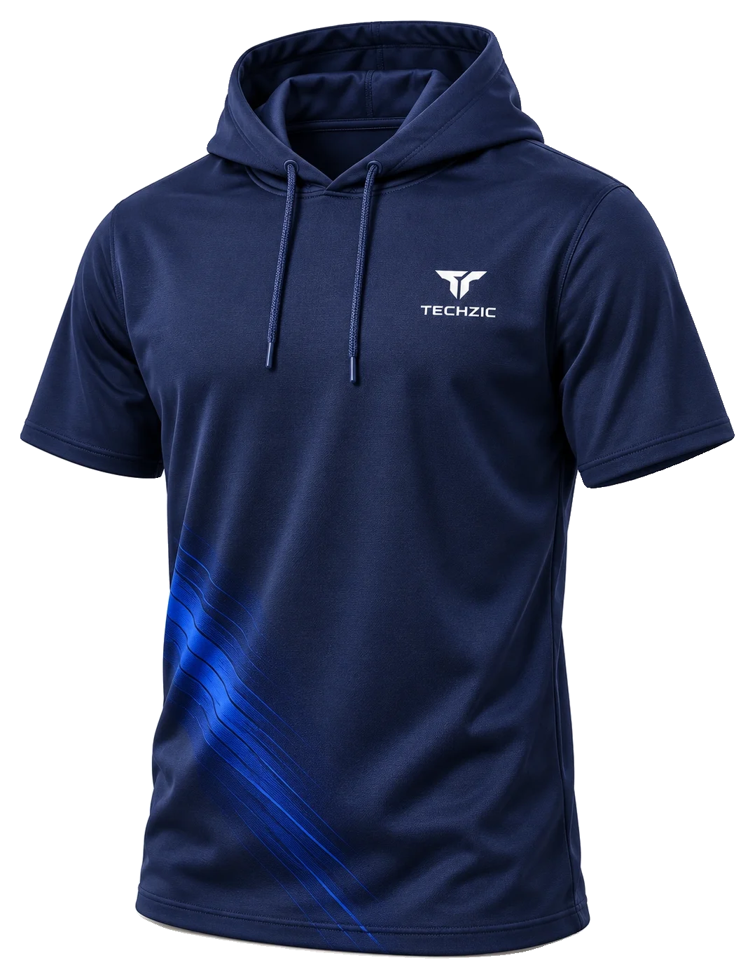 TECHZIC Custom Short-Sleeve Hoodie - Short-Sleeve Hoodies by TECHZIC