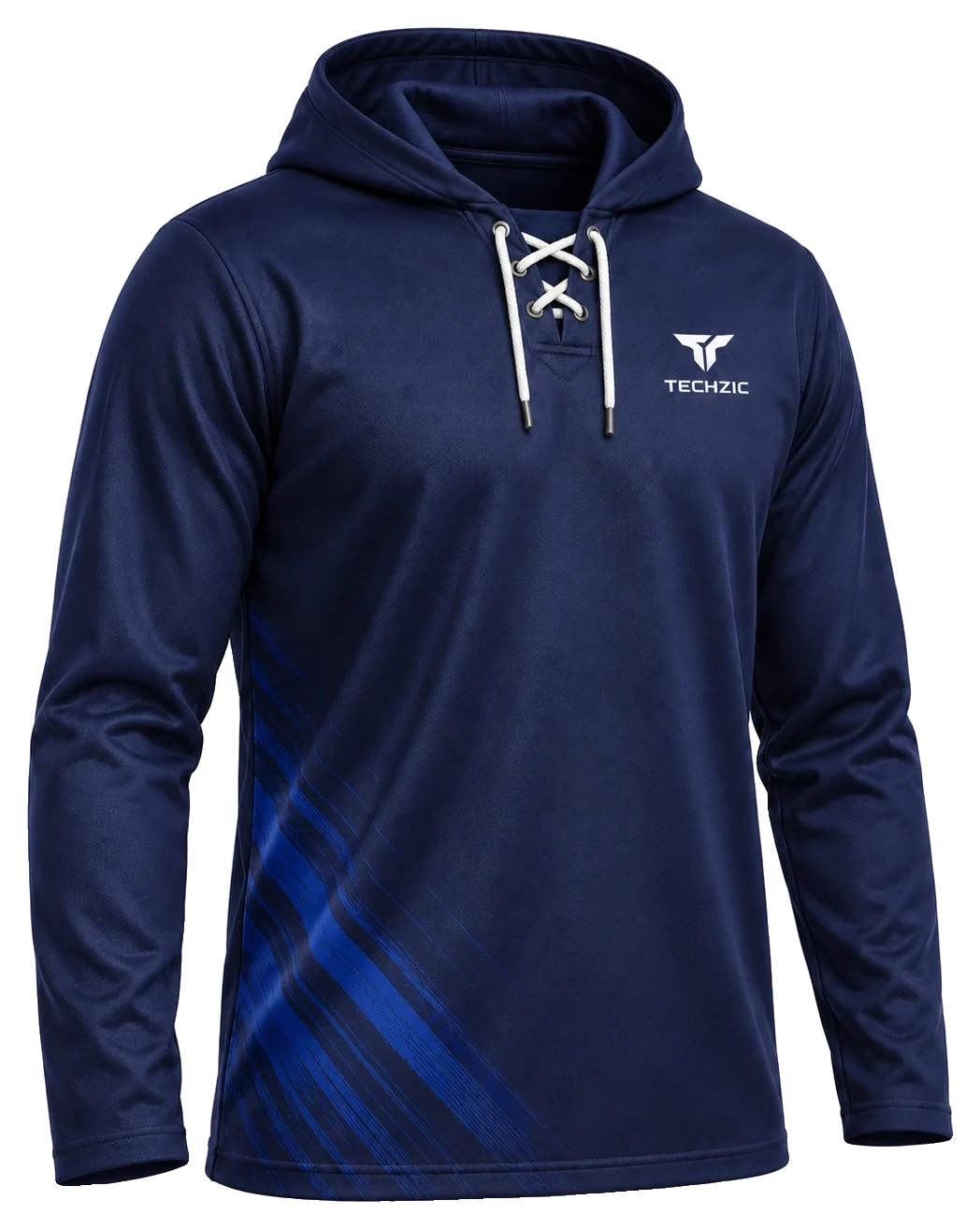 TECHZIC Custom Lace-Neck Hoodie - Lace Hoodies by TECHZIC