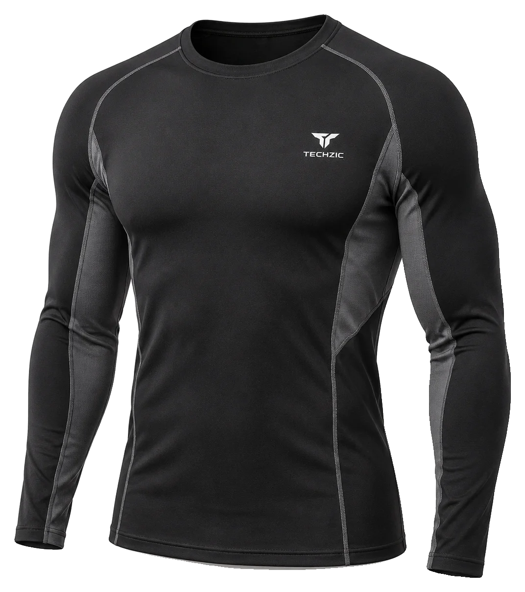 TZ-CW01 Long-Sleeve Base Layer Compression Top - Compression Wear by TECHZIC