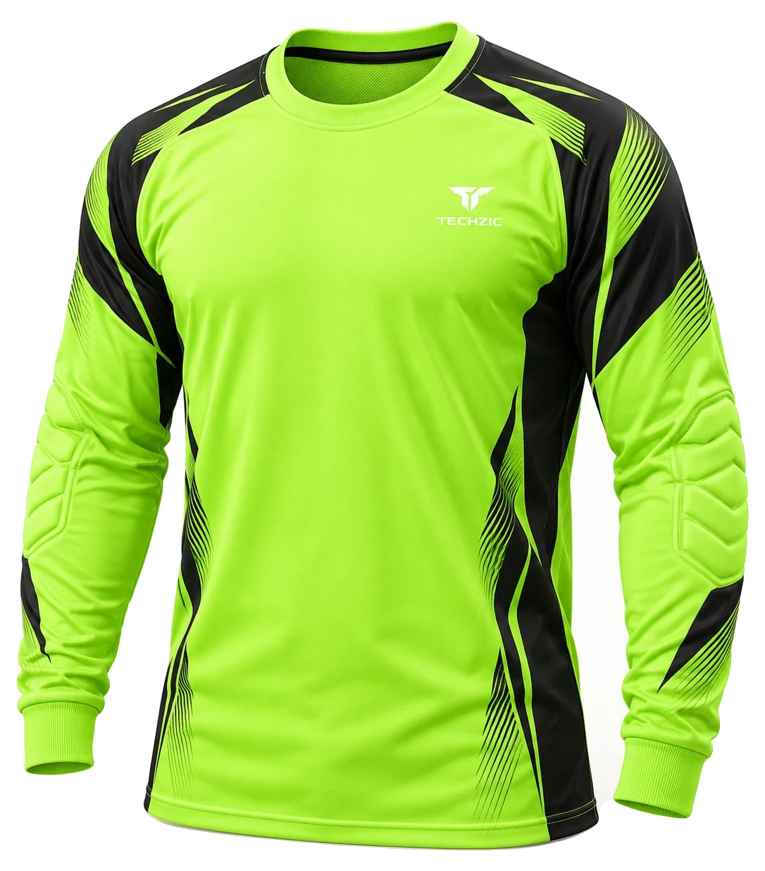 TZ-GK01 Goalkeeper Jersey - Neon Green - Goalkeeper Kits by TECHZIC