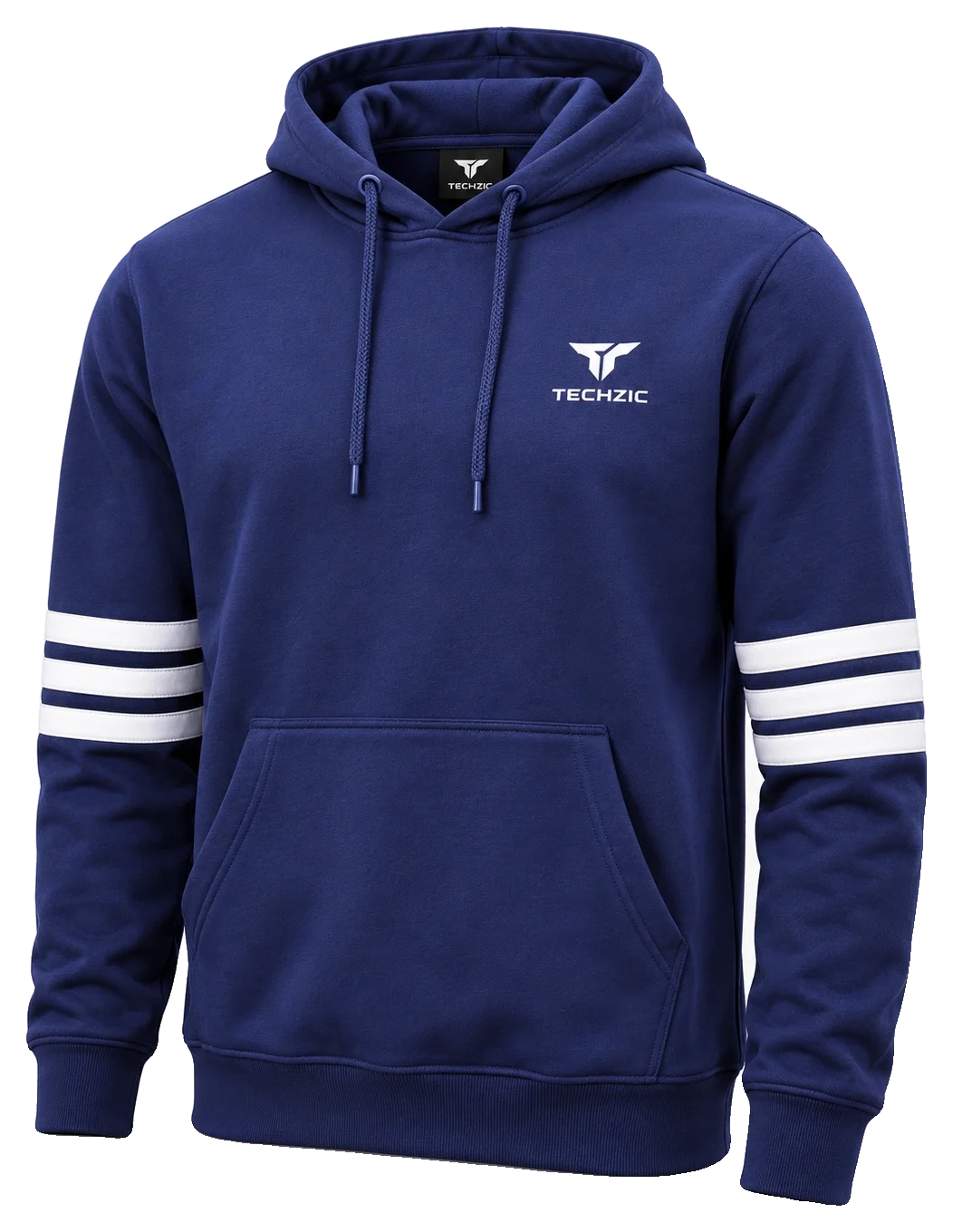 TECHZIC Stripe Fleece Hoodie - Hoodies by TECHZIC