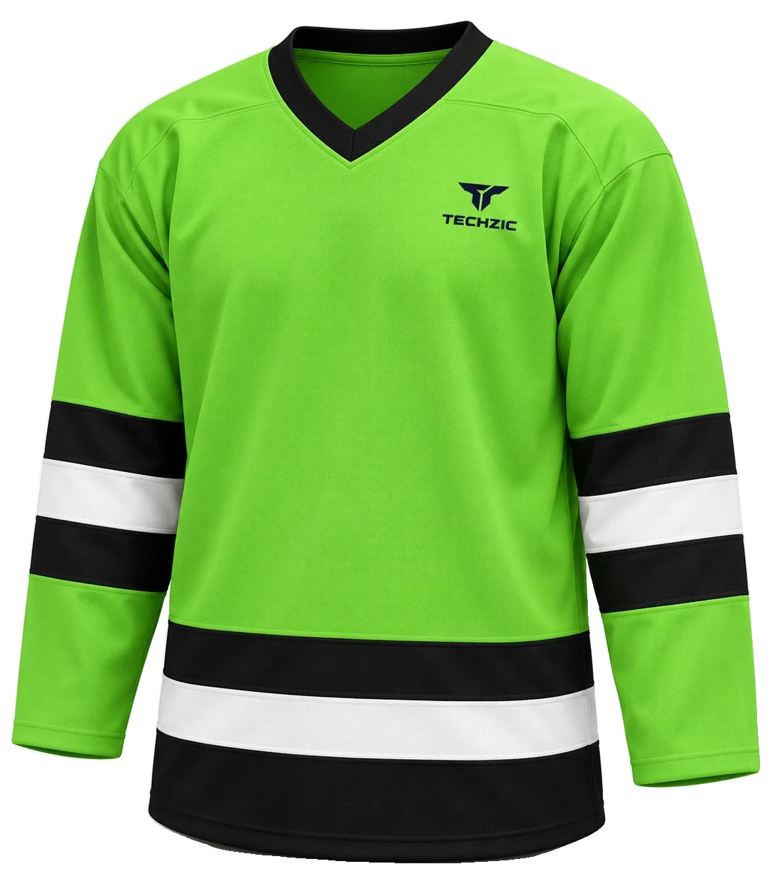 TECHZIC League Striped Hockey Jersey - Ice Hockey Jerseys by TECHZIC