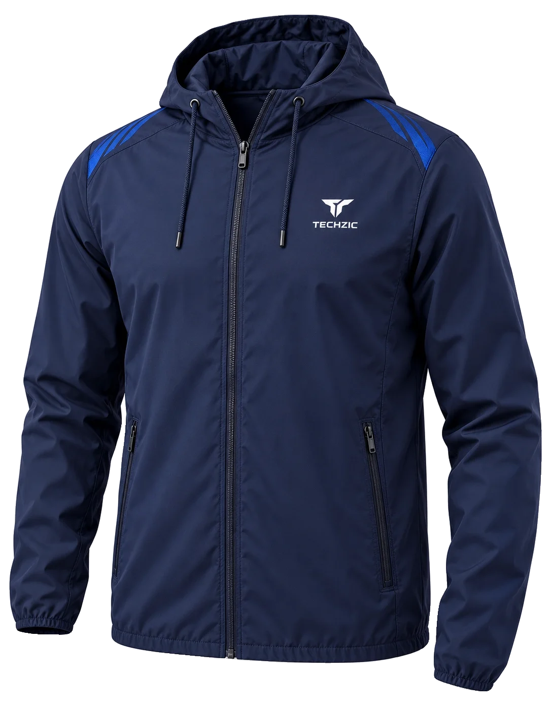 TECHZIC Full-Zip Hooded Training Shell - Training Shells by TECHZIC