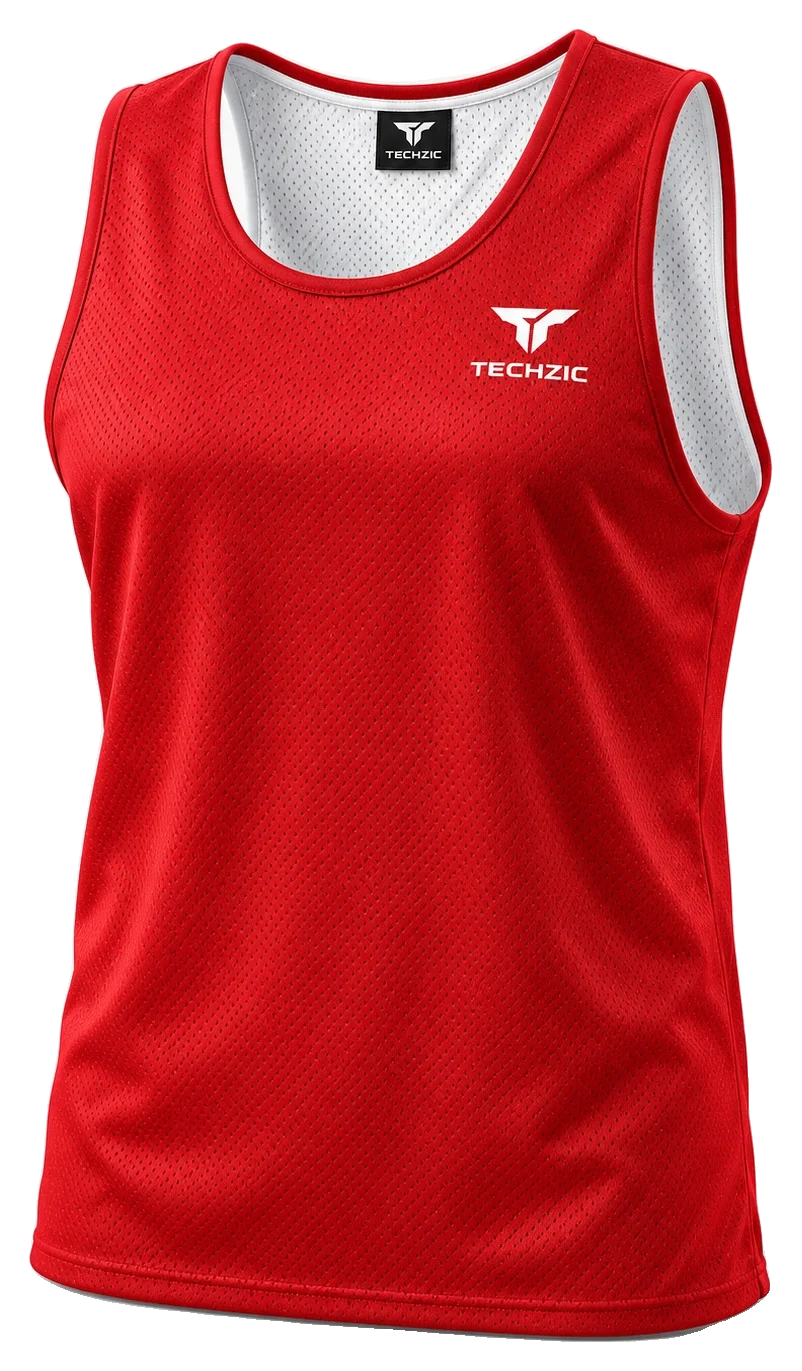TECHZIC Reversible Lacrosse Jersey — Red - Lacrosse Jerseys by TECHZIC