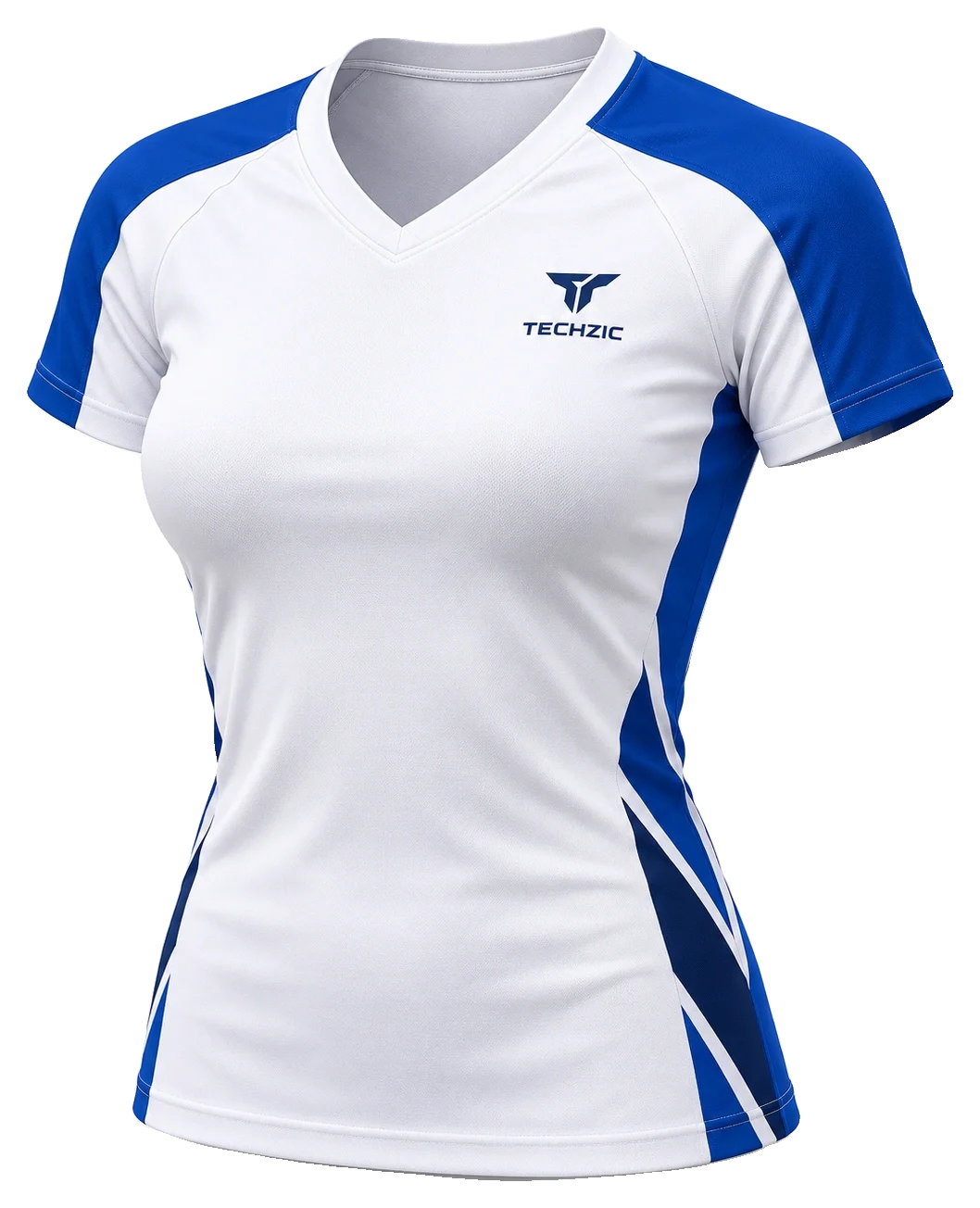 TECHZIC Short-Sleeve V-Neck Compression Jersey - Compression Tops by TECHZIC