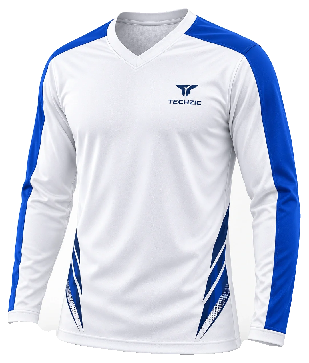 TECHZIC Long-Sleeve V-Neck Training Shirt - Performance Tops by TECHZIC