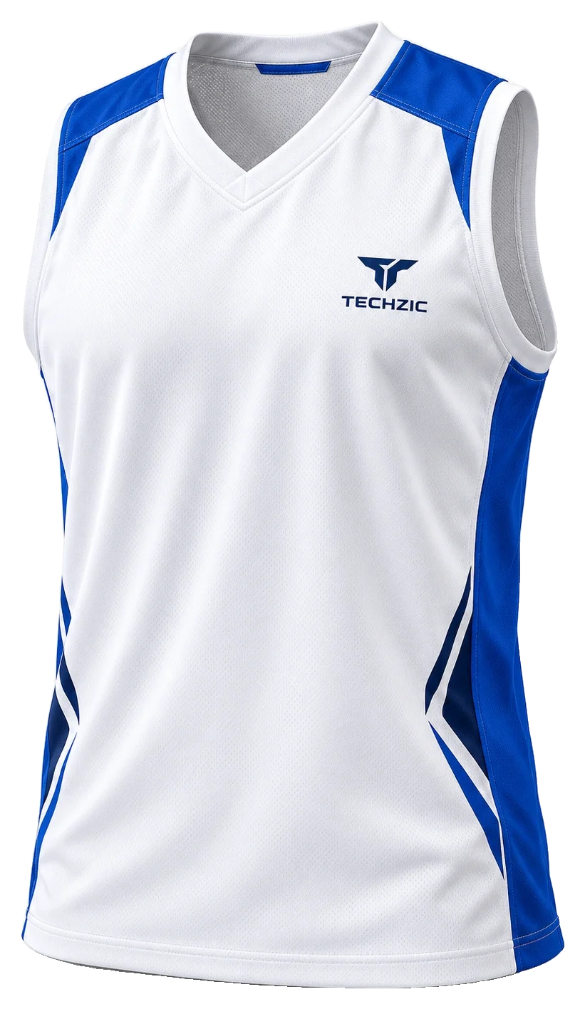 TECHZIC Multi-Sport V-Neck Sleeveless Jersey - Sleeveless Jerseys by TECHZIC