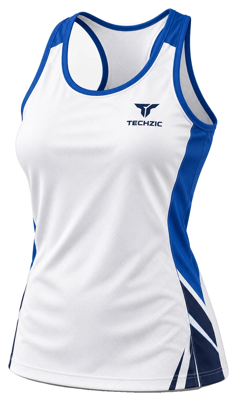TECHZIC Ladies Crew-Neck Racerback Baseball Jersey - Baseball Jerseys by TECHZIC