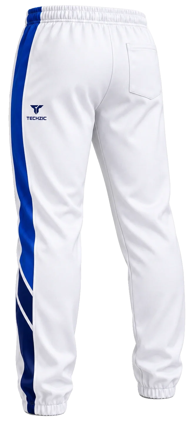 TECHZIC Drawstring Patch-Pocket Baseball Pants - Baseball Pants by TECHZIC