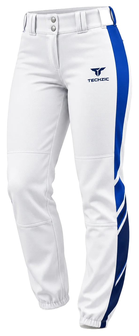 TECHZIC Ladies Pro Elastic-Hem Baseball Pants - Baseball Pants by TECHZIC