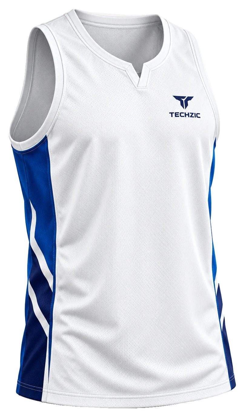 TECHZIC Side-Insert Wrap Basketball Jersey - Basketball Jerseys by TECHZIC