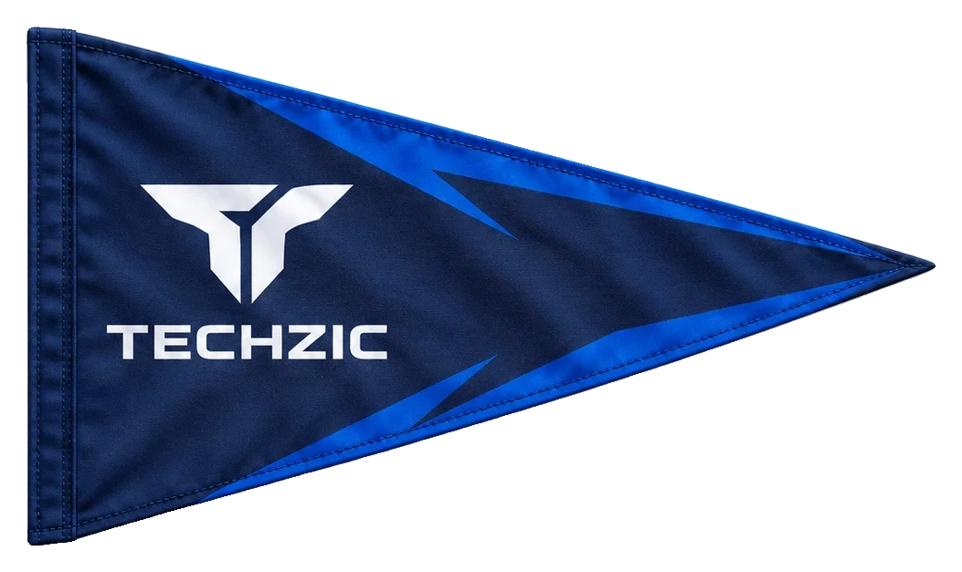 TECHZIC Custom Team Pennant - Team Accessories by TECHZIC