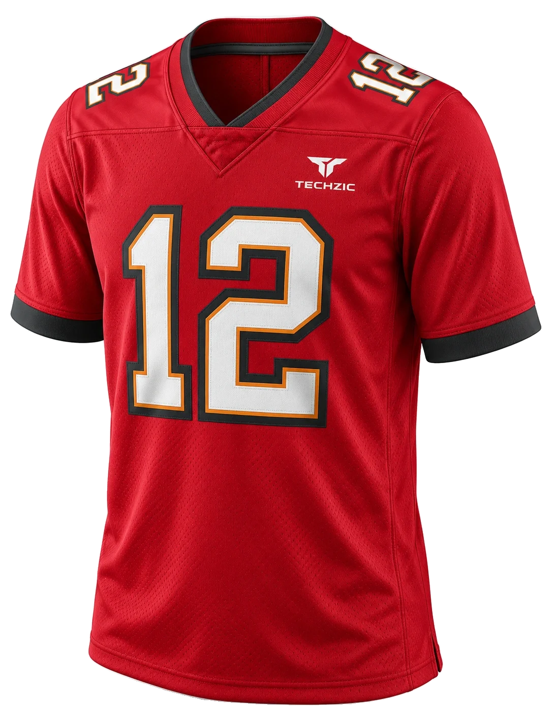 TECHZIC Contrast-Trim Football Jersey - American Football Jerseys by TECHZIC