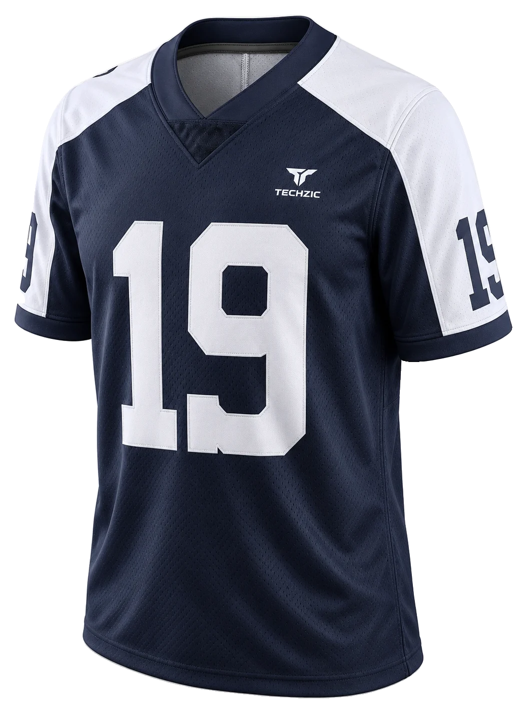 TECHZIC Contrast-Raglan Football Jersey - American Football Jerseys by TECHZIC