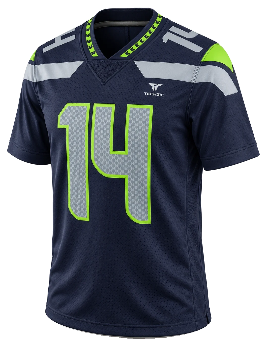 TECHZIC Geometric-Yoke Football Jersey - American Football Jerseys by TECHZIC