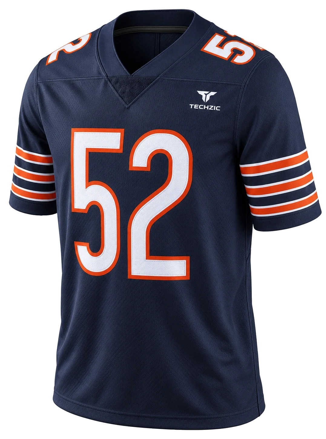 TECHZIC Outline-Number Football Jersey - American Football Jerseys by TECHZIC