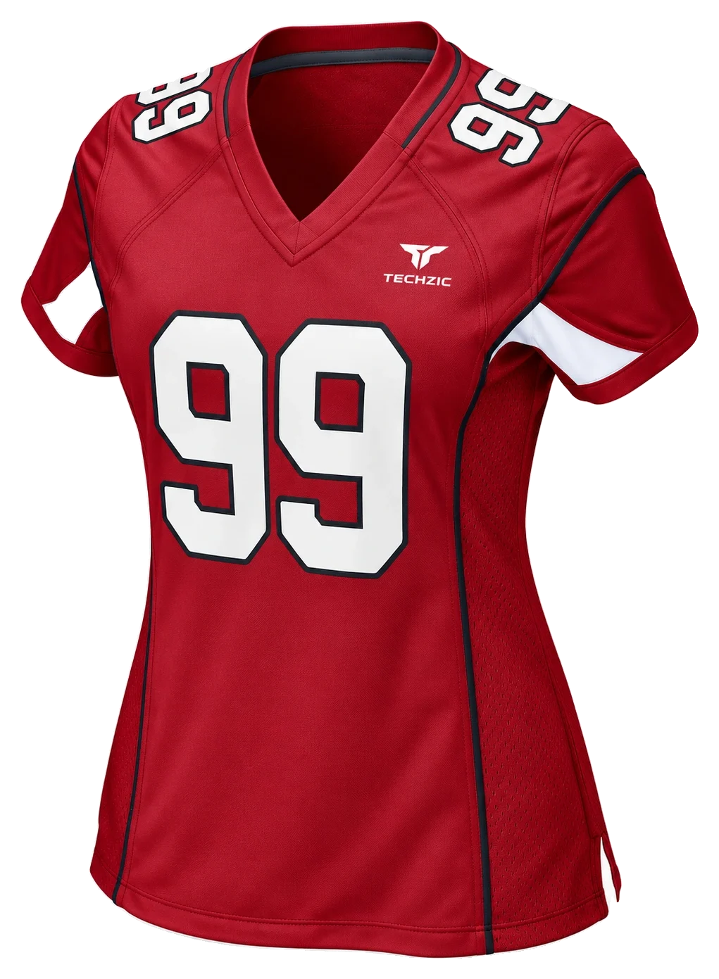TECHZIC Women's Angular-Sleeve Football Jersey - American Football Jerseys by TECHZIC