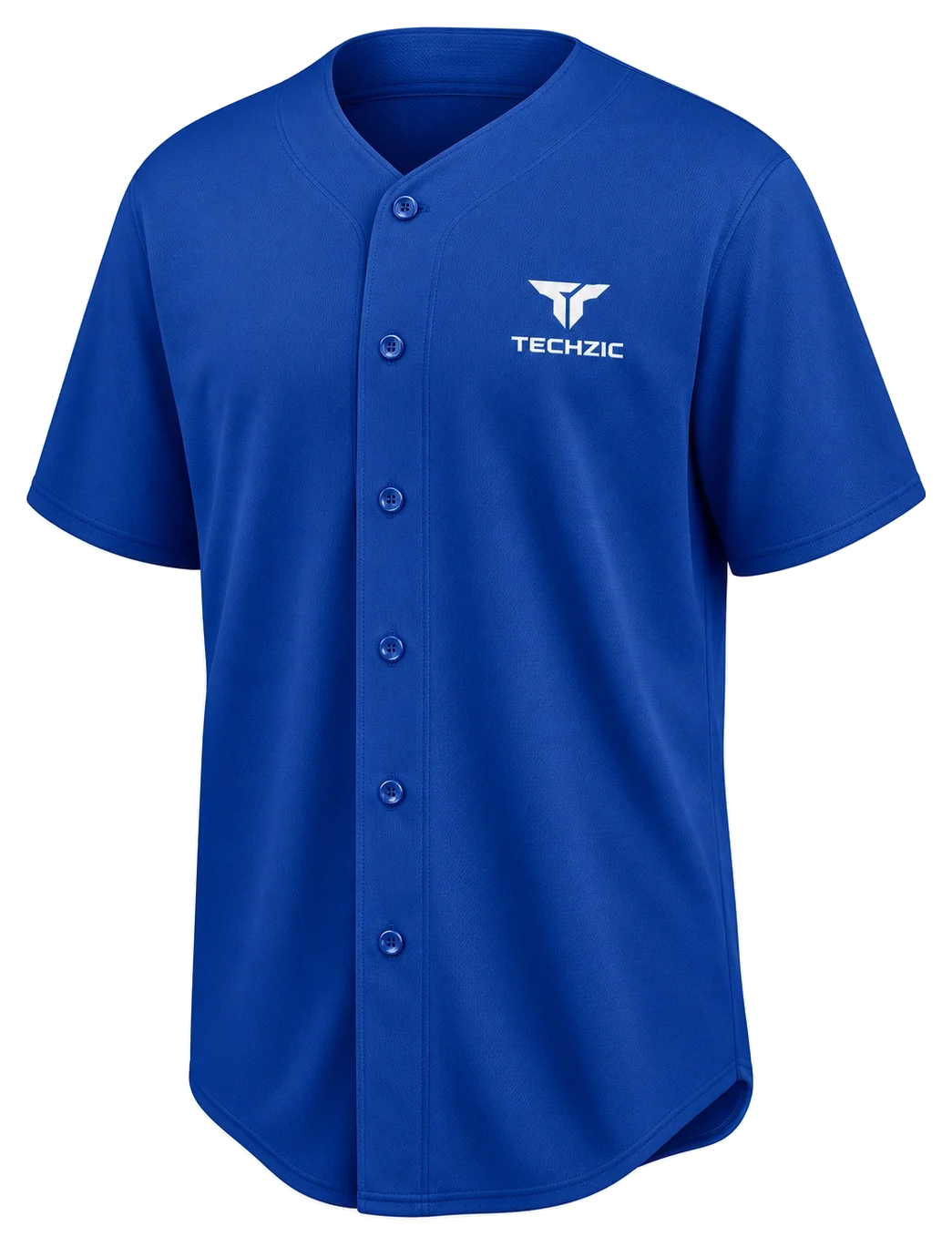 TECHZIC Button-Front Baseball Jersey - Baseball Jerseys by TECHZIC